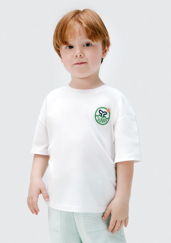 Foto do produto: Conjunto Curto Infantil Menino Toddler - Off white