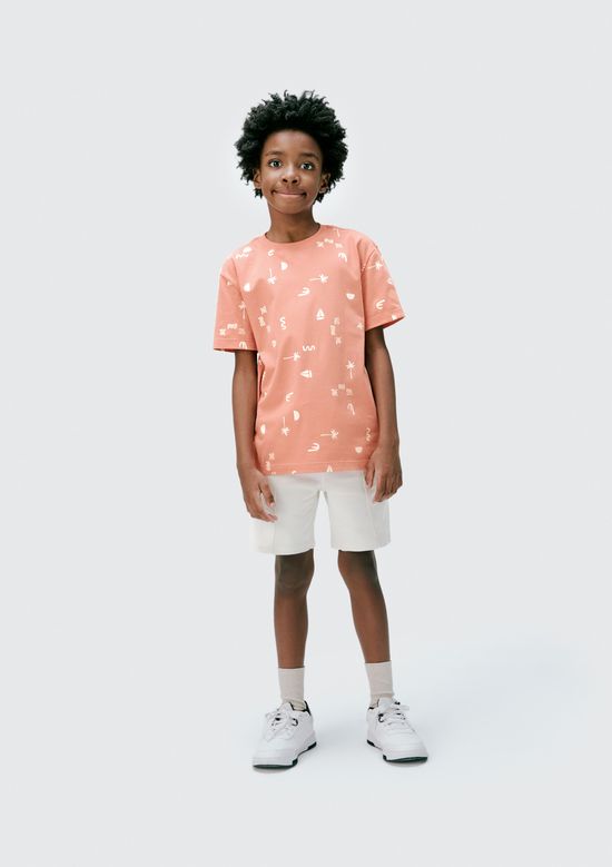 Foto do produto: Camiseta Infantil Menino Estampada - Laranja