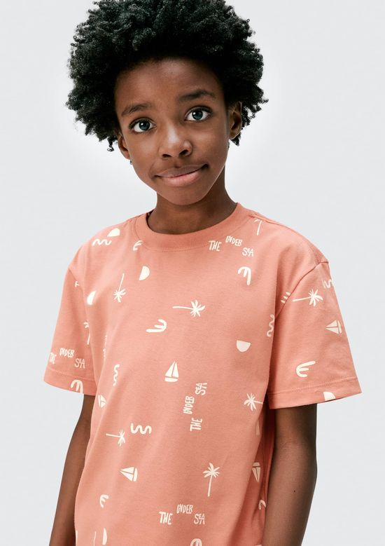 Foto do produto: Camiseta Infantil Menino Estampada - Laranja