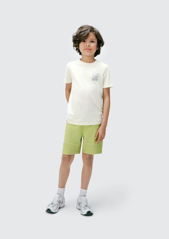 Foto do produto: Conjunto Curto Infantil Menino Com Estampa - Off white