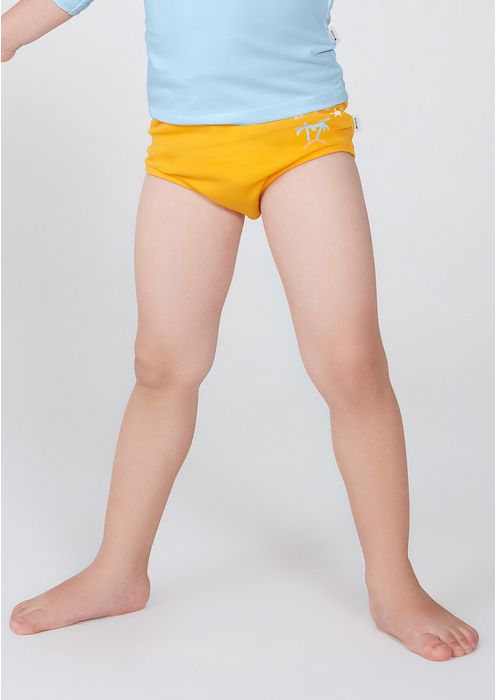 Sunga Infantil Slip Com Estampa Toddler - Amarelo