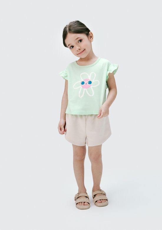 Foto do produto: Conjunto Curto Infantil Menina Toddler - Verde