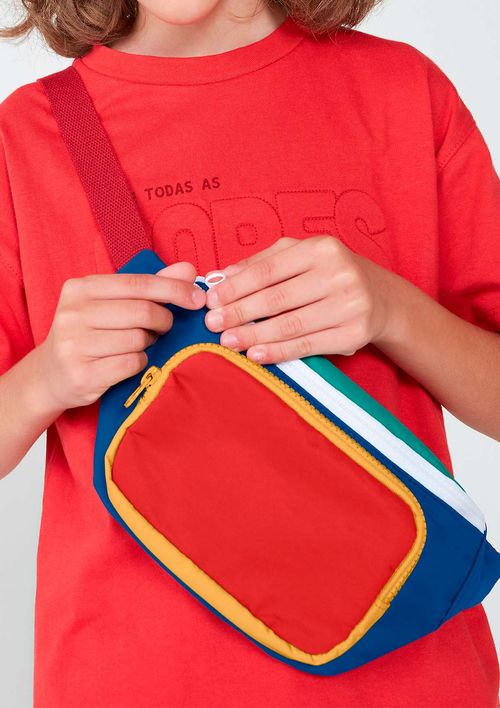 Pochete Infantil Unissex Shoulder Bag - Vermelho