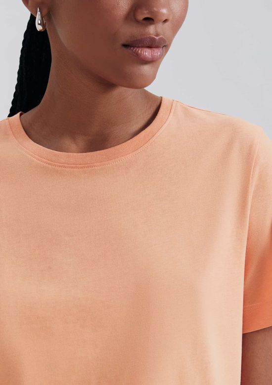 Foto do produto: Blusa Feminina Manga Curta - Laranja