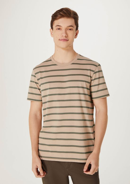 Foto do produto: Camiseta Básica Masculina Mar Em Algodão Peruano - Marrom