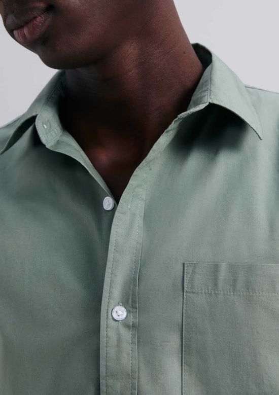 Foto do produto: Camisa Básica Masculina Manga Longa Slim - Verde