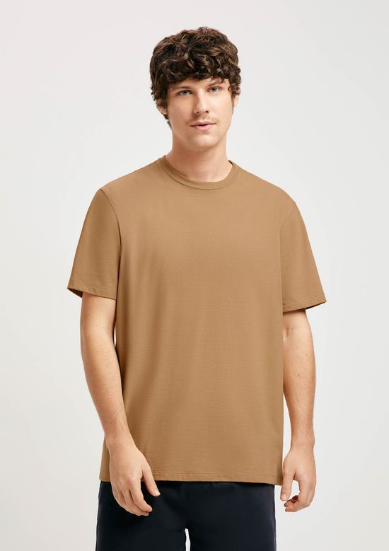 Foto do produto: Camiseta Básica Masculina Comfort Super Cotton - Marrom