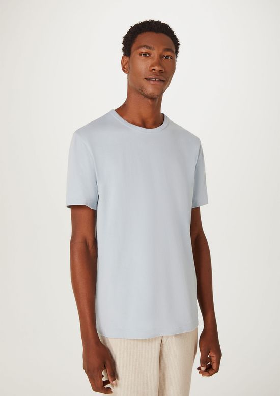 Foto do produto: Camiseta Básica Masculina Manga Curta Slim - Azul