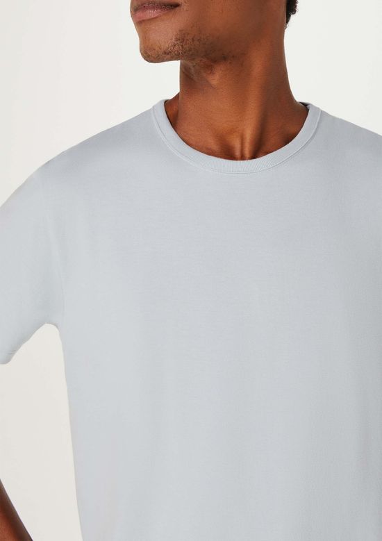 Foto do produto: Camiseta Básica Masculina Manga Curta Slim - Azul