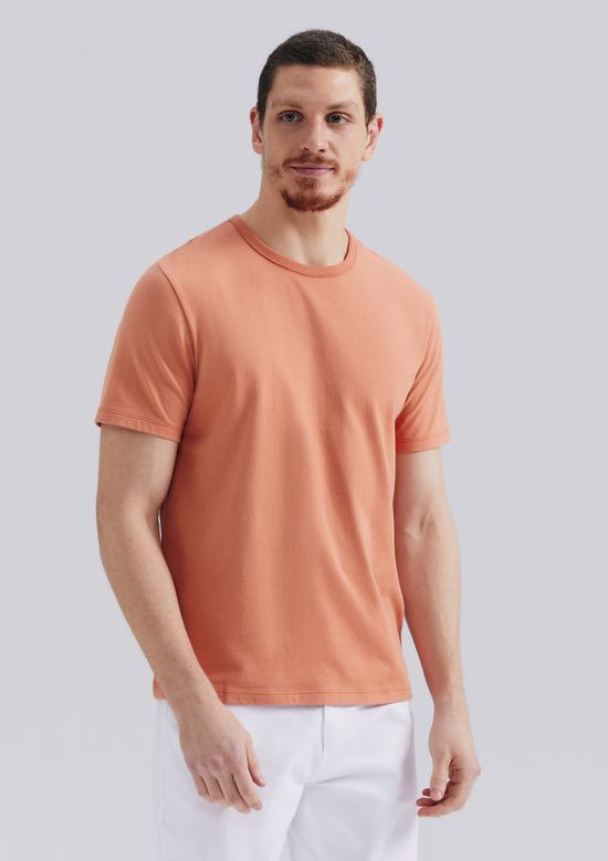 Foto do produto: Camiseta Básica Masculina Manga Curta Slim - Marrom