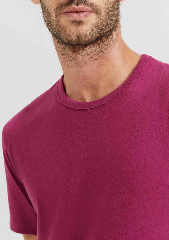 Foto do produto: Camiseta Básica Masculina Manga Curta Slim - Vinho
