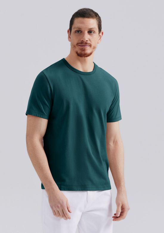 Foto do produto: Camiseta Básica Masculina Manga Curta Slim - Verde