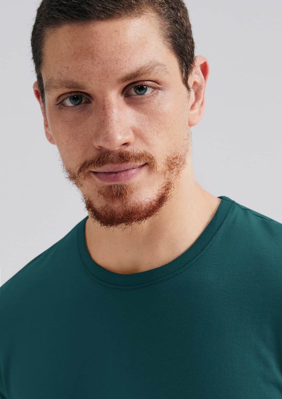 Foto do produto: Camiseta Básica Masculina Manga Curta Slim - Verde