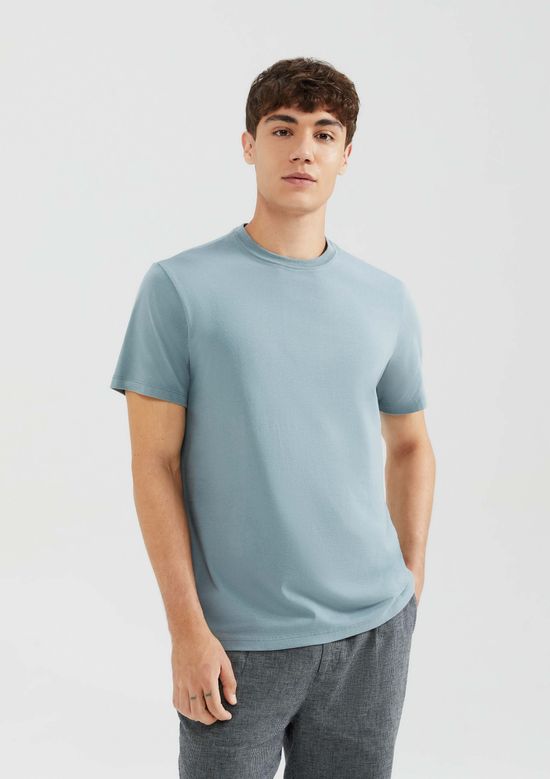 Foto do produto: Camiseta Básica Masculina Comfort Super Cotton - Azul