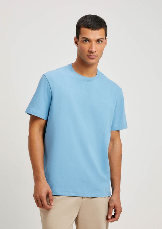 Foto do produto: Camiseta Básica Masculina Comfort Super Cotton - Azul