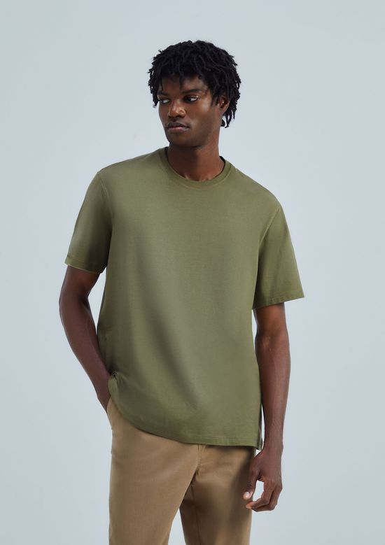 Foto do produto: Camiseta Básica Masculina Comfort Super Cotton - Verde