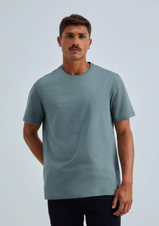 Foto do produto: Camiseta Básica Masculina Comfort Super Cotton - Azul