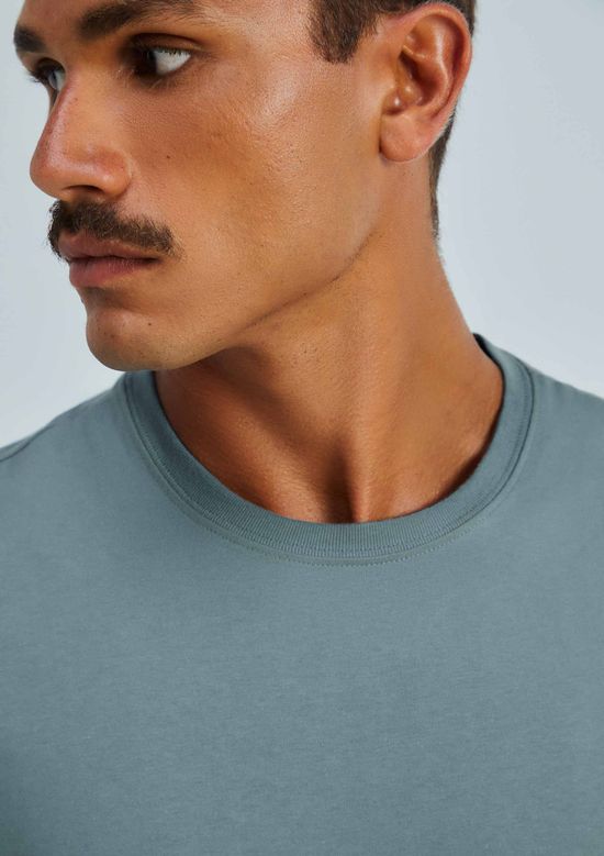 Foto do produto: Camiseta Básica Masculina Comfort Super Cotton - Azul