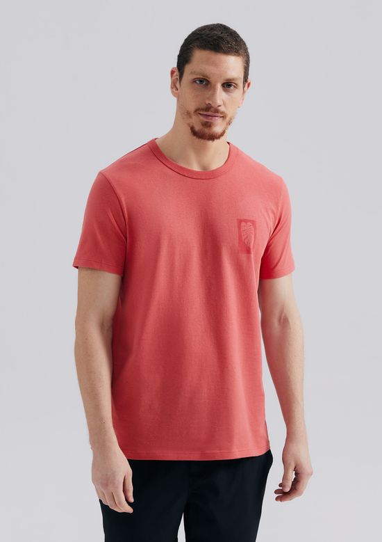 Foto do produto: Camiseta Masculina Manga Curta Com Estampa - Vermelho