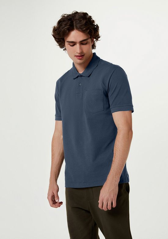 Foto do produto: Camisa Polo Básica Masculina Manga Curta - Azul