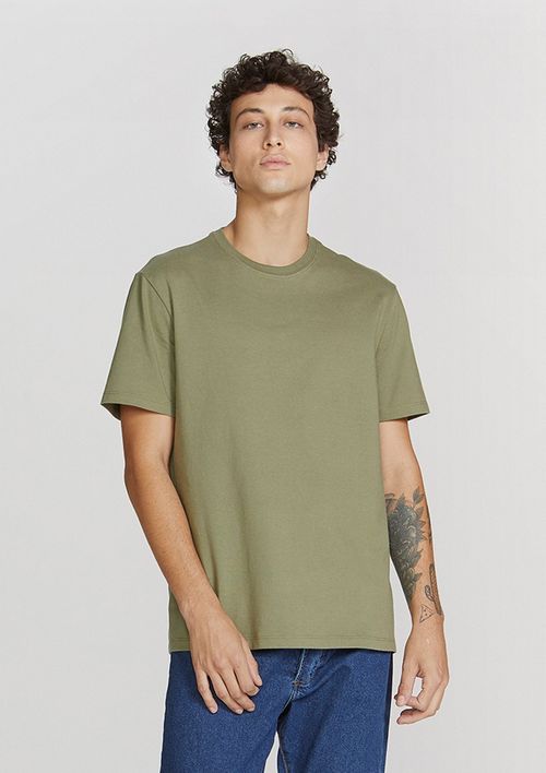 Camiseta Básica Masculina Super Cotton - Verde