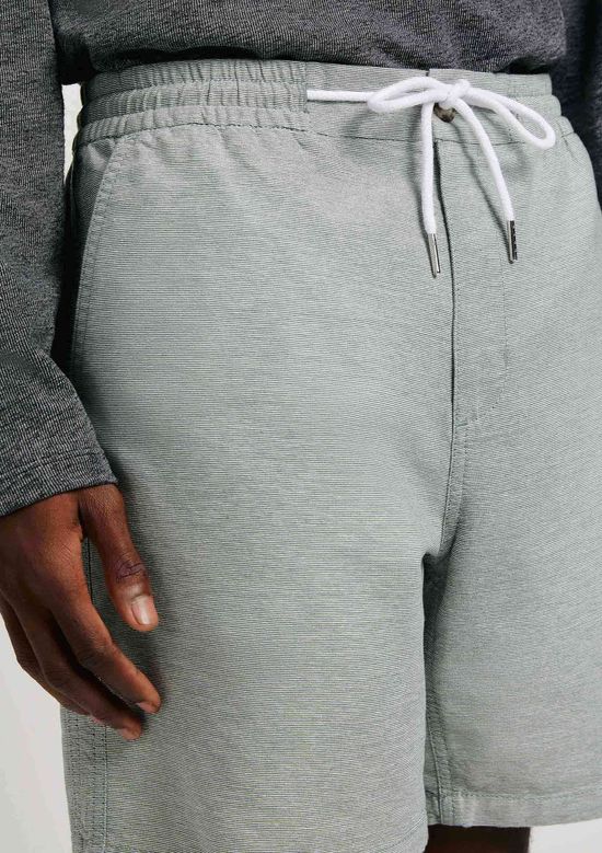Foto do produto: Bermuda Masculina Reta Fio Tinto - Verde