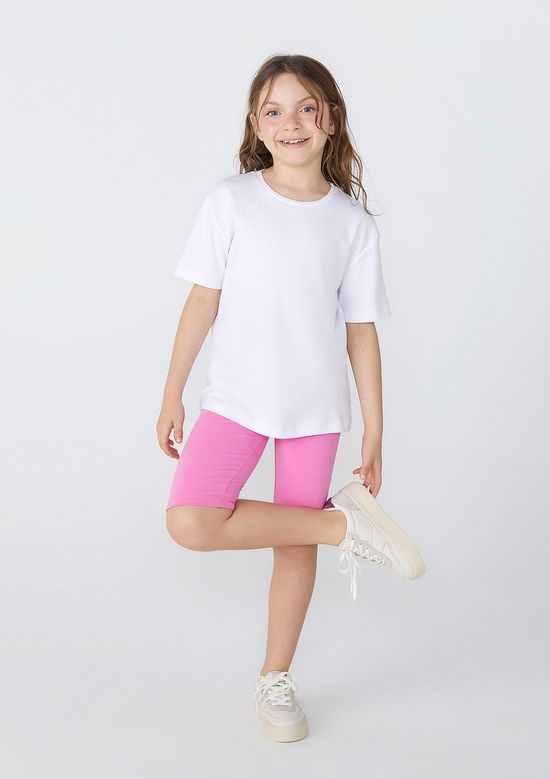 Foto do produto: Bermuda Básica Infantil Menina Ciclista  - Rosa
