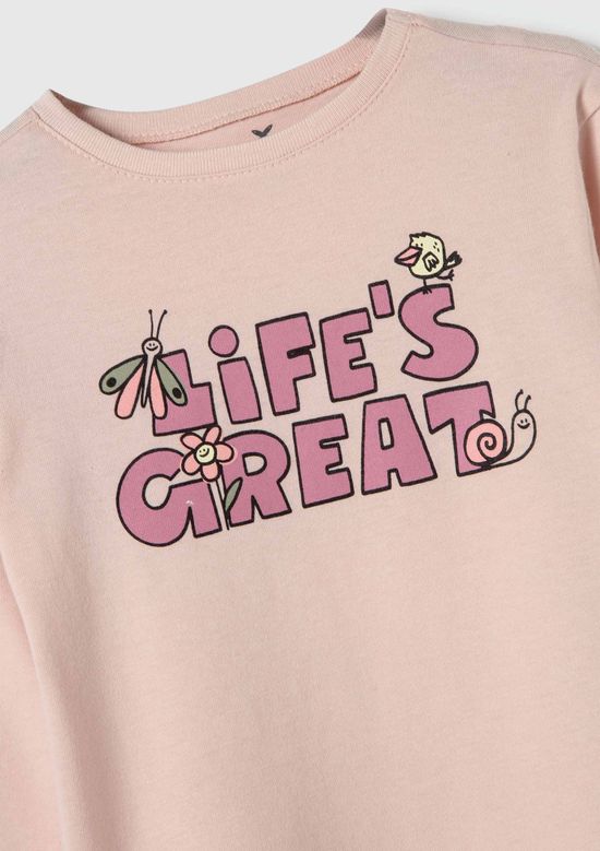 Foto do produto: Blusa Infantil Menina Toddler Com Estampa - Rosa