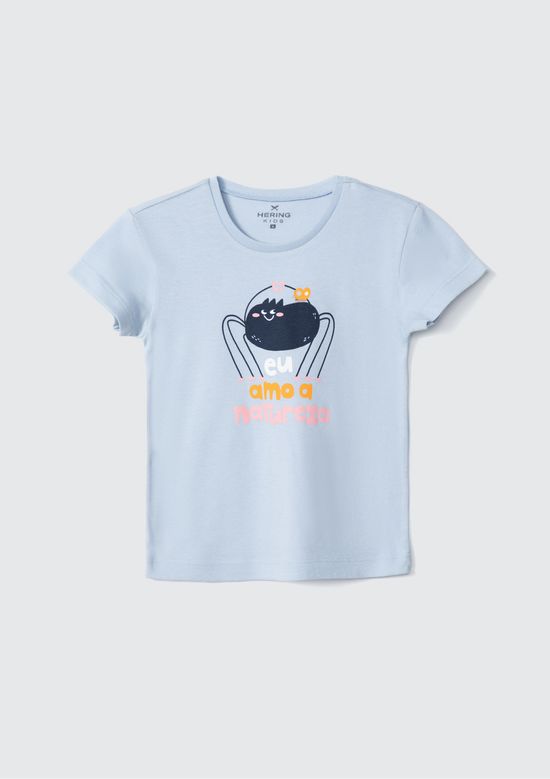 Foto do produto: Blusa Infantil Menina Toddler Com Estampa - Azul