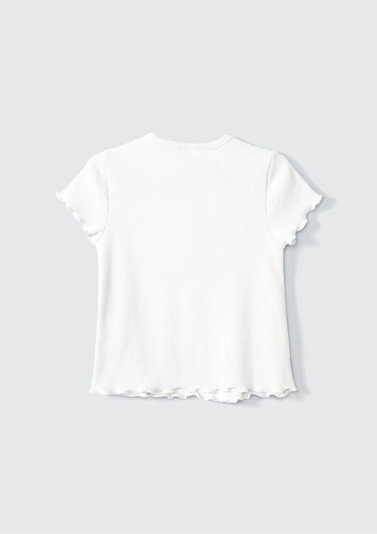 Foto do produto: Blusa Infantil Menina Toddler Com Bordado - Off white