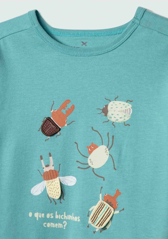 Foto do produto: Camiseta Infantil Menino Toddler Com Estampa Interativa - Azul