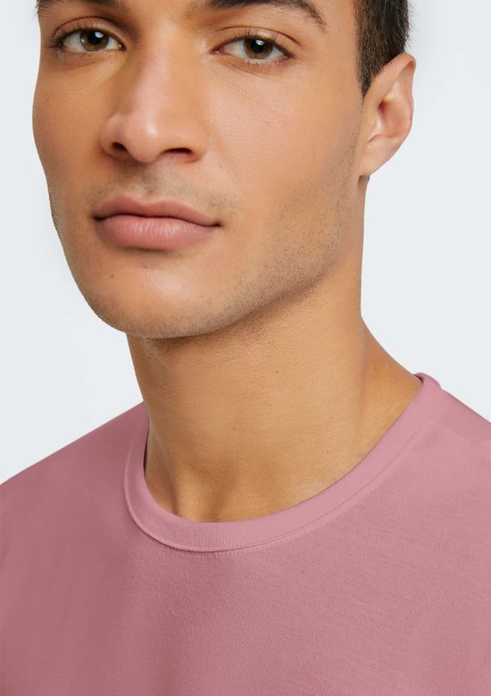 Foto do produto: Camiseta Básica Masculina Manga Curta Slim - Rosa
