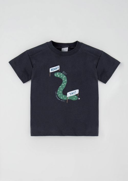 Camiseta Infantil Menino Com Estampa Toddler - Cinza