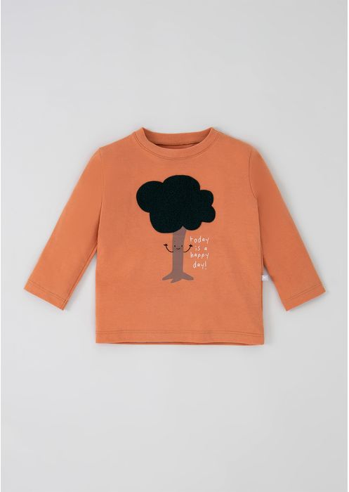 Camiseta Infantil Menino Comfort Toddler - Camelo