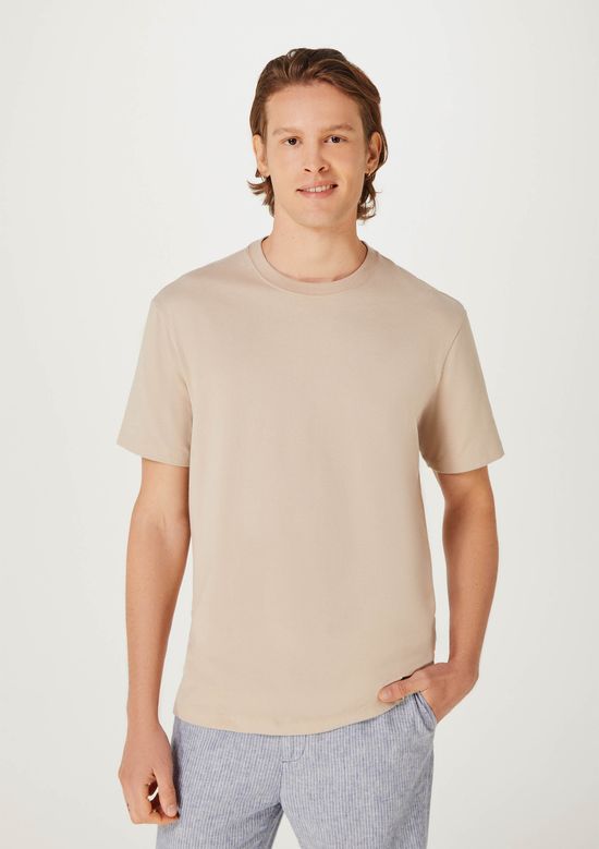 Foto do produto: Camiseta Básica Masculina Comfort Super Cotton - Bege