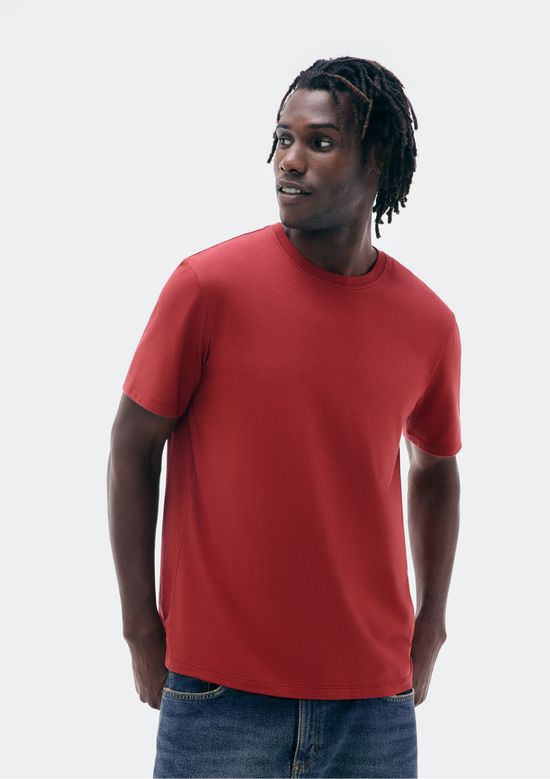 Foto do produto: Camiseta Básica Masculina Comfort Super Cotton - Vermelho