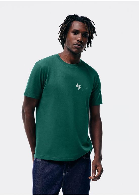 Foto do produto: Camiseta Masculina Manga Curta Com Estampa - Verde