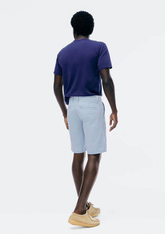 Foto do produto: Bermuda Básica Masculina Chino Em Sarja - Azul