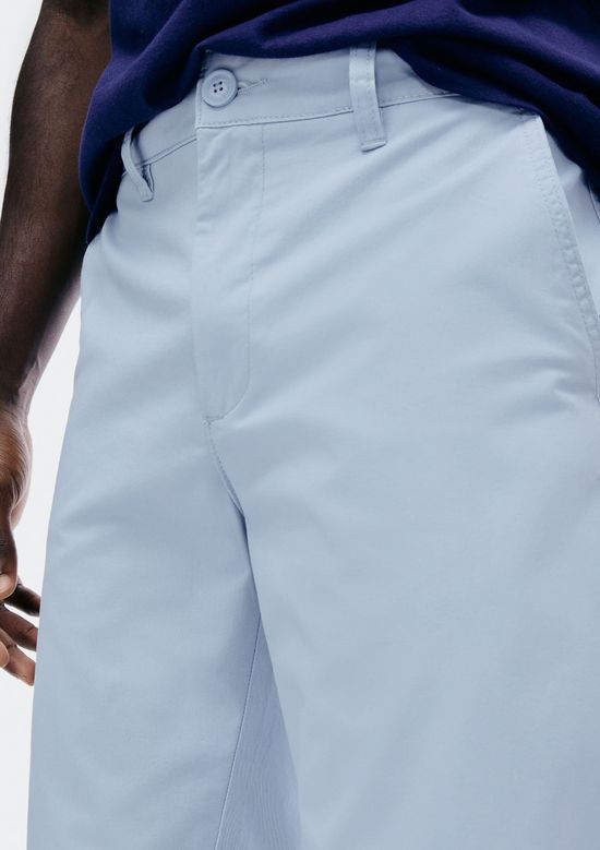 Foto do produto: Bermuda Básica Masculina Chino Em Sarja - Azul