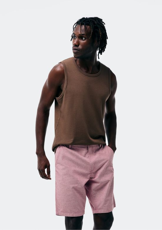 Foto do produto: Bermuda Em Sarja Masculina Chino - Rosa