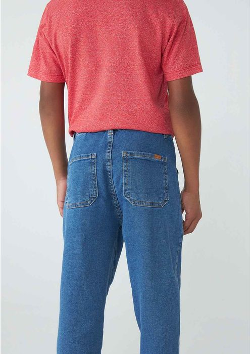 Calça Jeans Infantil Menino - Azul Médio