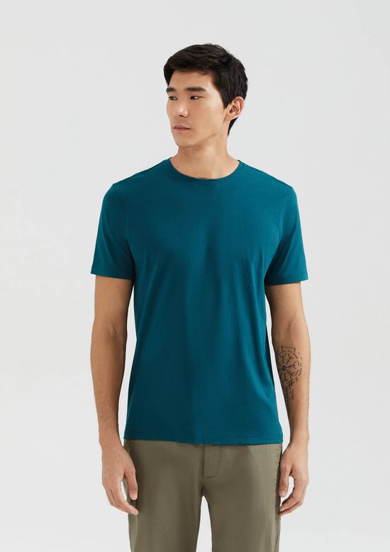 Foto do produto: Camiseta Básica Masculina Manga Curta Pima - Verde