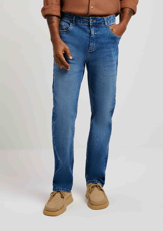 Foto do produto: Calça Jeans Básica Masculina Slim - Azul