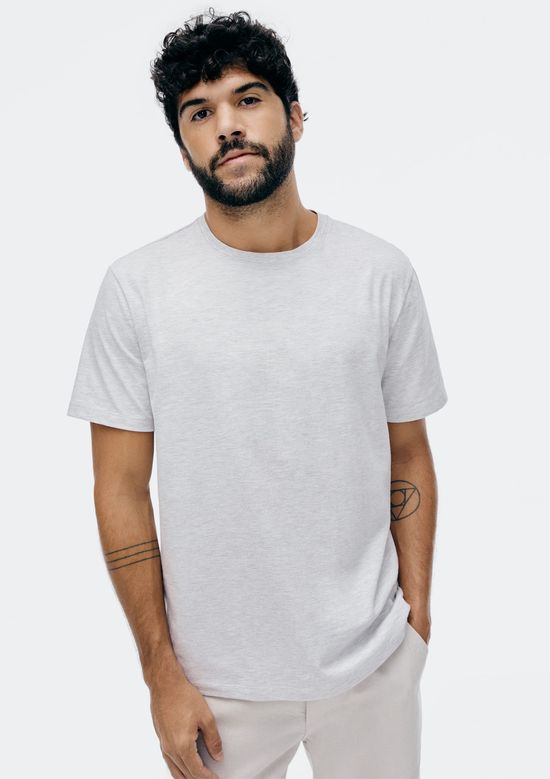 Foto do produto: Camiseta Básica Masculina Comfort Super Cotton - Cinza