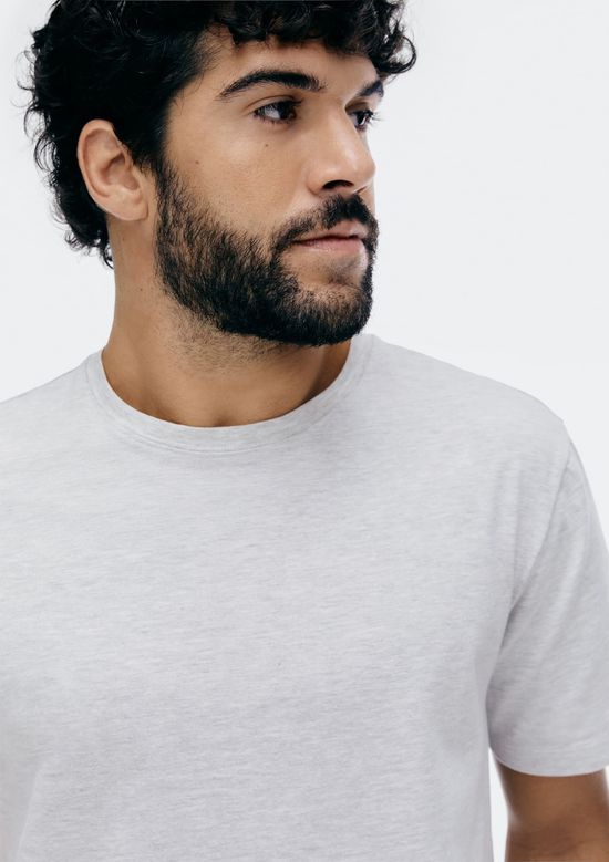 Foto do produto: Camiseta Básica Masculina Comfort Super Cotton - Cinza