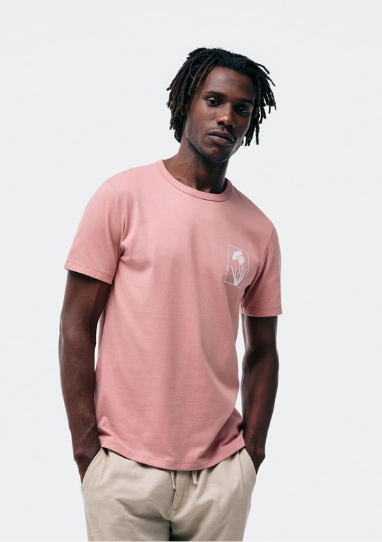 Foto do produto: Camiseta Masculina Manga Curta Com Estampa - Rosa