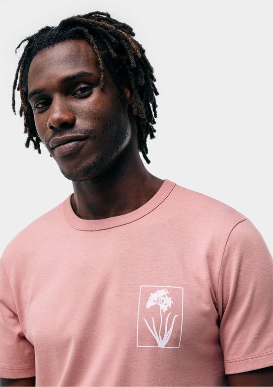 Foto do produto: Camiseta Masculina Manga Curta Com Estampa - Rosa