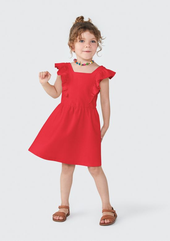 Foto do produto: Vestido Infantil Toddler - Vermelho