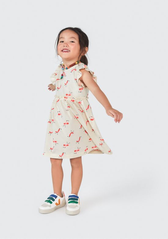 Foto do produto: Vestido Infantil Toddler Com Babado - Bege