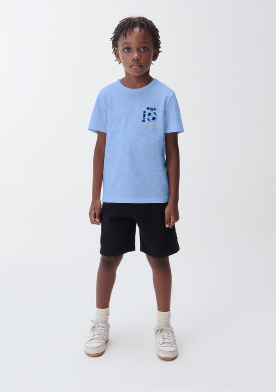 Foto do produto: Camiseta Infantil Menino Estampada Flamê - Azul